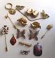 Vintage Jewelry Lot Cloisonné  Butterflies Anson Sweater Clip