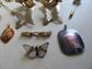Vintage Jewelry Lot Cloisonné  Butterflies Anson Sweater Clip