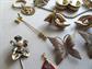 Vintage Jewelry Lot Cloisonné  Butterflies Anson Sweater Clip