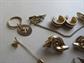 Vintage Jewelry Lot Cloisonné  Butterflies Anson Sweater Clip