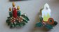 Vintage Christmas Jewelry Lot Mechanical Santa Pin Hong Kong Pins
