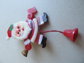 Vintage Christmas Jewelry Lot Mechanical Santa Pin Hong Kong Pins