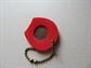 Vintage Rare Red Wheat Back Penny Good Luck Key Ring