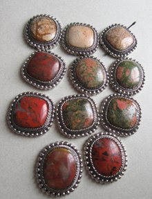 Genuine Stone Segments Jewelry Making Supplies