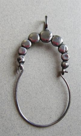 Vintage 1980's Sterling Silver Charm Holder Pendant Fine Jewelry