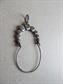Vintage 1980's Sterling Silver Charm Holder Pendant Fine Jewelry