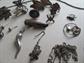 Scrap Sterling Silver Lot 45.8 Grams Some Wearable Jewelry Making Supplies