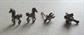 Vintage Sterling Silver Single Stud Earrings And Horse Pair