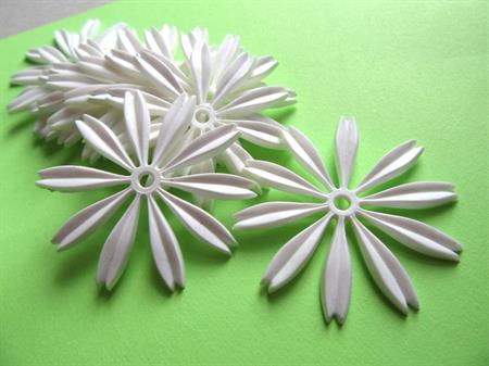 Vintage 1960's Mod Soft Plastic Daisy Earring Enhancers Jewelry Making Supplies