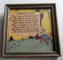 1930's Framed Poem Print Black Americana Collectibles