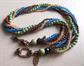 AKR Amy Kahn Russell Multi Strand Gemstone Necklace Signed Jewelry