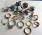 Vintage Junk Rings Lot And Eyeglass Pins