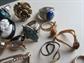 Vintage Junk Rings Lot And Eyeglass Pins