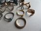Vintage Junk Rings Lot And Eyeglass Pins