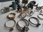 Vintage Junk Rings Lot And Eyeglass Pins