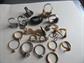Vintage Junk Rings Lot And Eyeglass Pins