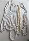 Faux Pearl Necklaces Lot 