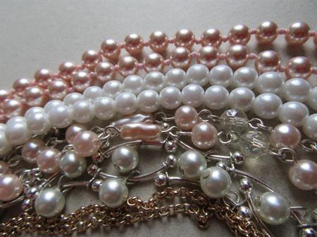 Faux Pearl Necklaces Lot
