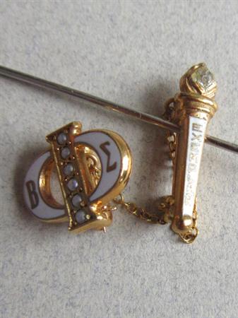 Vintage Beta Sigma Phi Exemplar Pin Sorority Fraternal