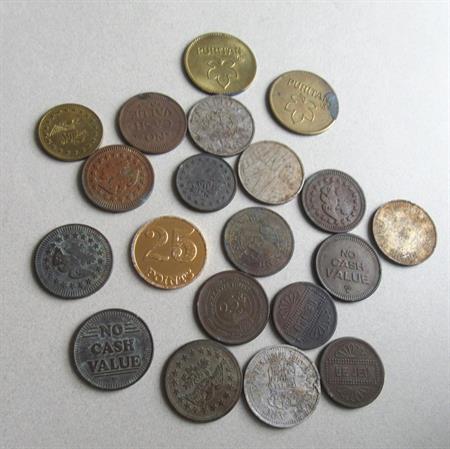 Vintage Arcade Token Lot Amusement Collectibles