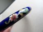 Vintage Cloisonné Blue Bangle Bracelet