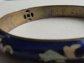 Vintage Cloisonné Blue Bangle Bracelet