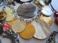 Mother of Pearl Mixed Media Necklace Lot Tribal