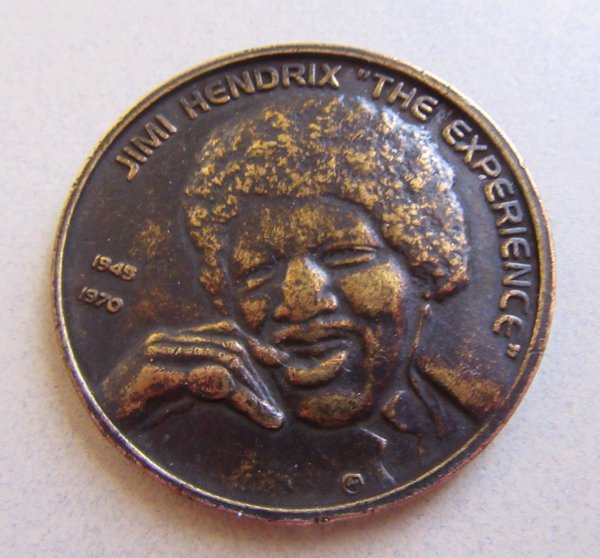 Jimi Hendrix Janis Joplin Commemorative Coin Hallmark Musi Memorabilia