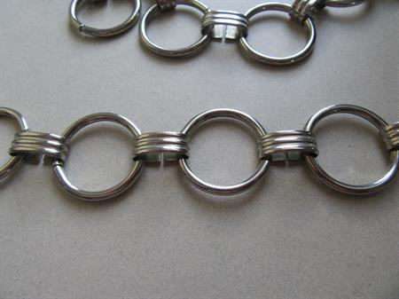 Vintage Silver Tone Chain Belt