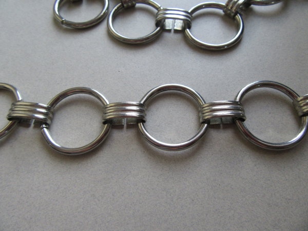 Vintage Silver Tone Chain Belt