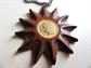 Vintage Mid Century Bakelite Infused Necklace Indian Head Center