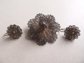 Vintage Spun Silver Filigree Pin And Earrings