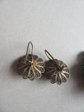 Vintage Spun Silver Filigree Pin And Earrings