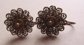 Vintage Spun Silver Filigree Pin And Earrings