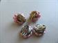 1950's Pink Cluster Clip Earrings Japan Vintage Jewelry