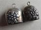 Vintage Two Edelweiss Bells Austria Jewelry Making Supplies