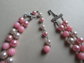 1950's Pink Cotton Candy Necklace Japan Vintage Jewelry