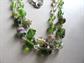 Glass Wedding Cake Venetian Glass Necklace Chain