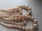 Vintage 1950's Cream Glass Pearls Are Rhinestone Clasp Never Worn