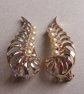 1950's Shrimp Style Faux Pearl Earrings Vintage Jewelry