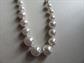 Napier Faux Pearl Chain Necklace Signed Jewlery