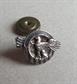WWII Sterling Honorable Service Eagle Ruptured Duck Lapel Pin 1945