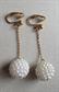 1960's Mod Pearl Ball Clip Earrings Vintage Jewelry