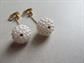 1960's Mod Pearl Ball Clip Earrings Vintage Jewelry