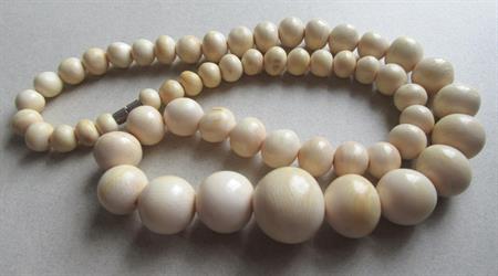 Vintage Bone ? Necklace Beads 