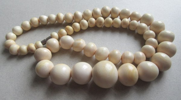 Vintage Bone ? Necklace Beads 