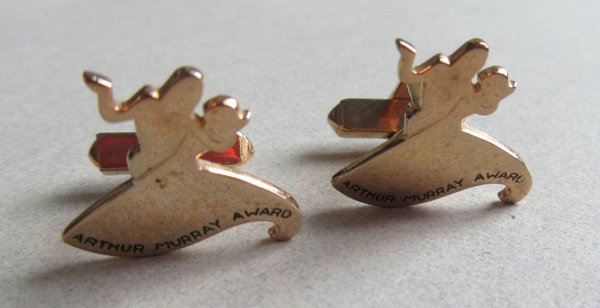 Vintage Arthur Murray Dance Award Swak Cufflinks Collectibles Men's Jewelry