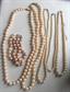 Vintage Glass Pearl Necklace Lot and Bracelet