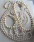 Vintage Faux Pearl and Monet Lucite Necklace Lot