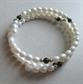 Genuine Freshwater Pearls Memory Wire Bracelet
